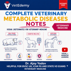 Complete metabolic Diseases for Veterinary Medicine colourful notes