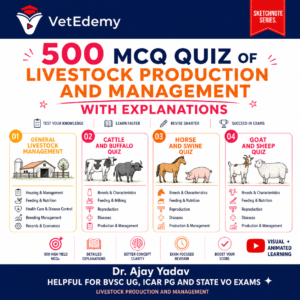 500 MCQ QUIZ OF LIVESTOCK PRODUCTION AND PRODUCTION WITH EXPLAINATIONS