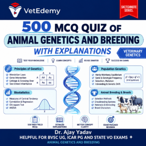 500 MCQ QUIZ OF ANIMAL GENETICS AND BREEDING WITH EXPLAINATIONS
